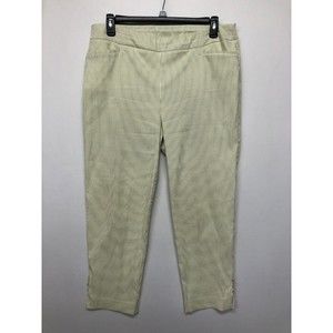 Chico's Women Pull On Ankle Pants Size 3 3R Stripes Rayon Blend B238 -8